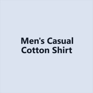 product men's casual cotton shirt