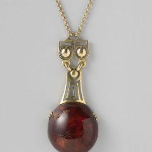 Amber Drop Statement Pendant