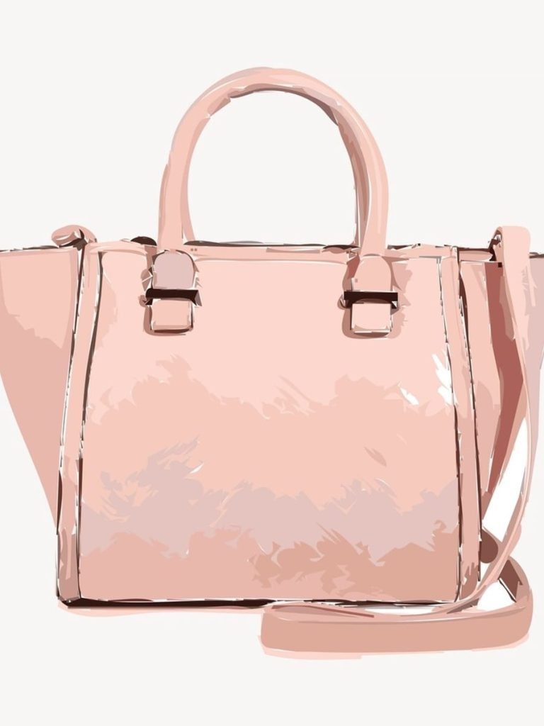 Blush Structured Tote Bag