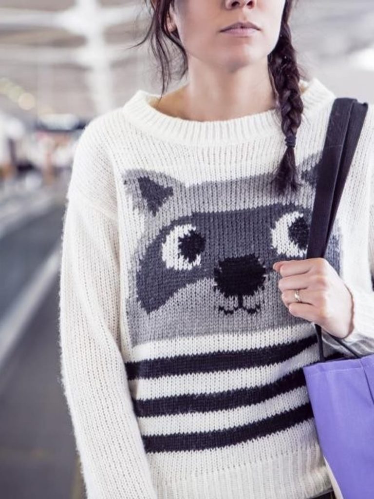 Cosy Cat Motif Knit Jumper