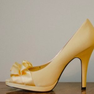 Cream Patent Stiletto Pumps