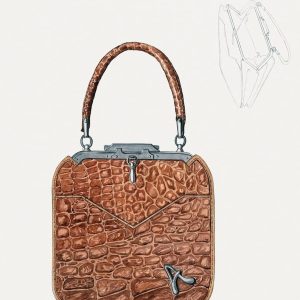 Croc Texture Mini Handbag