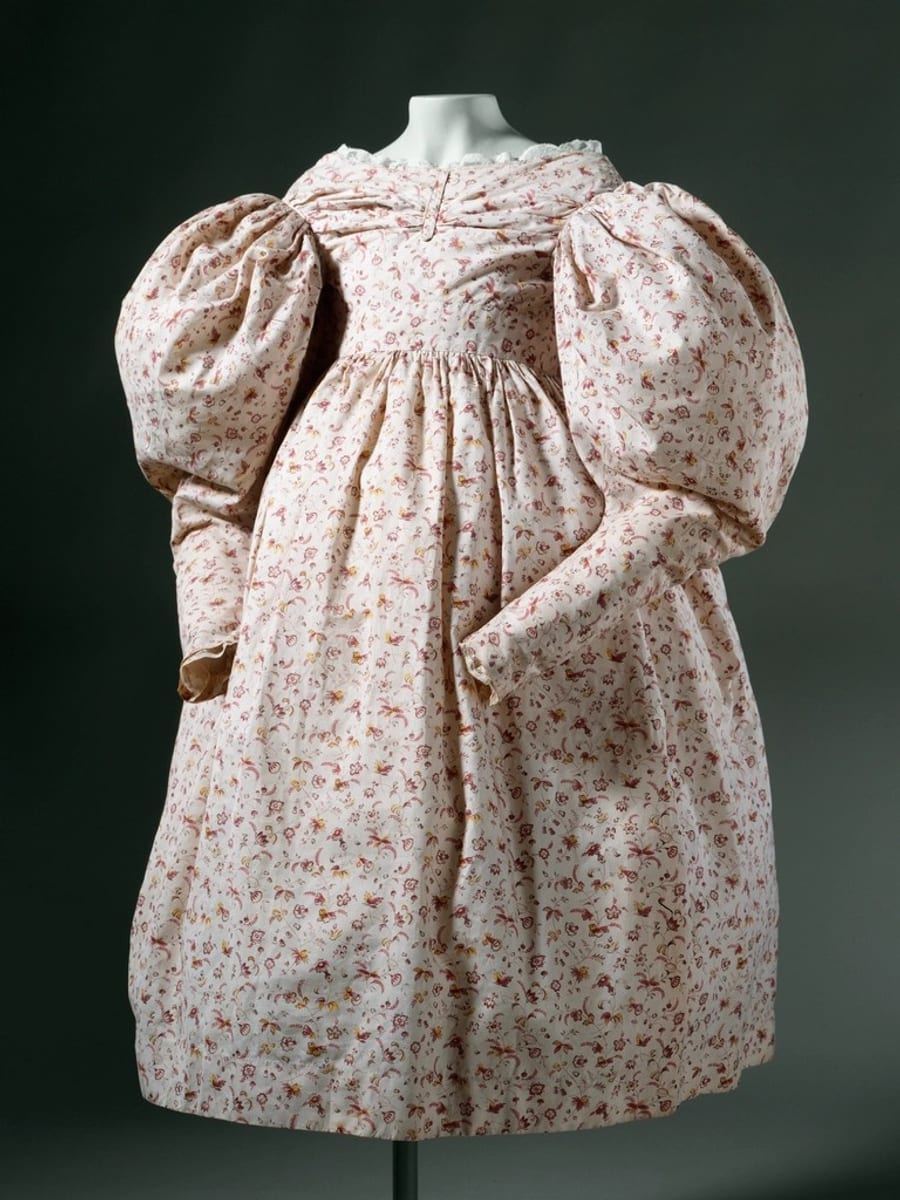 Girls Puff Sleeve Floral Dress