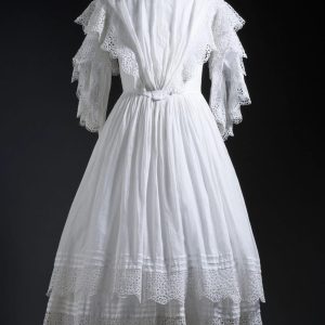 Girls White Broderie Party Dress