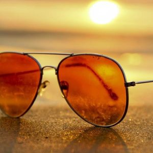 Gold Aviator Sunglasses