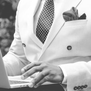 Ivory Double-Breasted Blazer