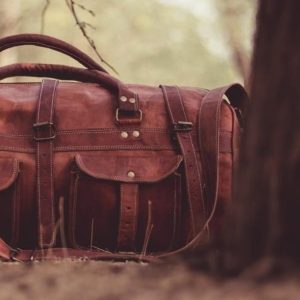 Leather Weekender Duffle