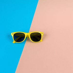 Lemon Retro Square Sunglasses