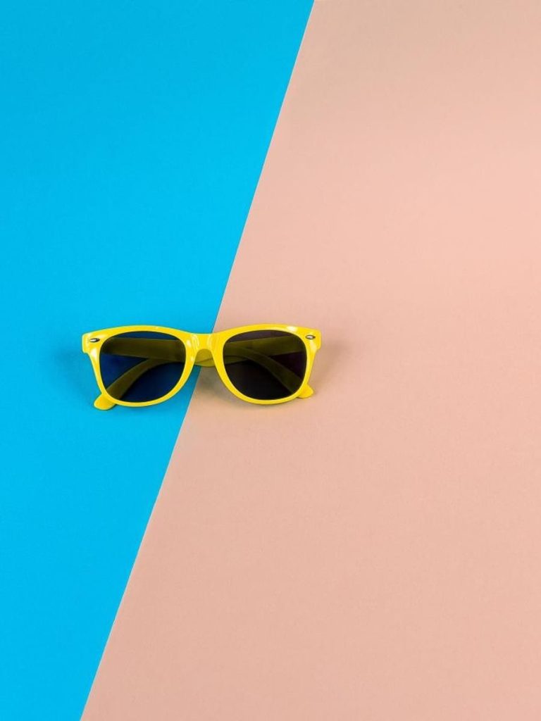 Lemon Retro Square Sunglasses