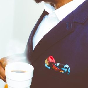 Navy Pinstripe Suit Jacket