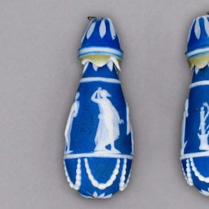 Porcelain Cameo Drop Earrings