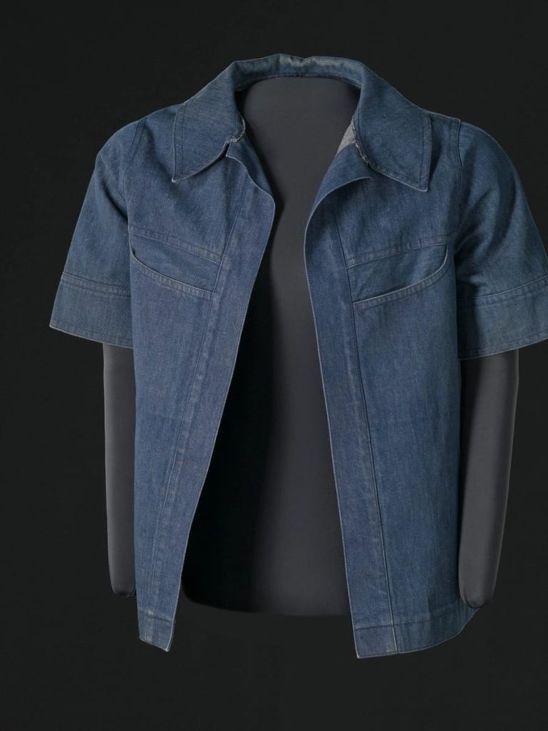 Short Sleeve Denim Shacket