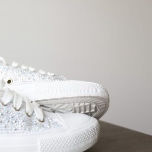 Sparkle Canvas Low-Top Sneakers