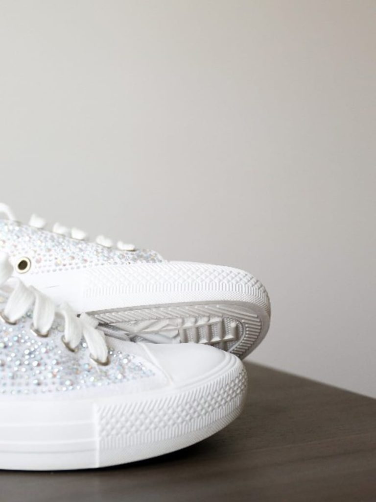 Sparkle Canvas Low-Top Sneakers