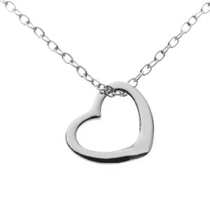 Sterling Open Heart Pendant