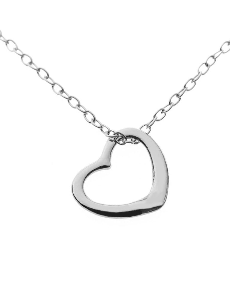 Sterling Open Heart Pendant