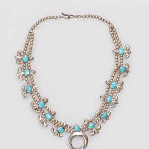 Turquoise Squash Blossom Necklace